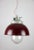 Vintage Burgundy Industrial Pendant Lamp from TEP For Sale - Image 13 of 13