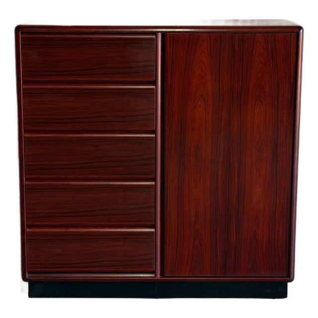 Brouer Gentleman Chest Rosewood Dresser Storage Denmark Mid-Century Modern 1970s For Sale
