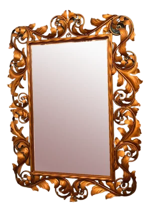 Vintage Metal Mirror, 1920s