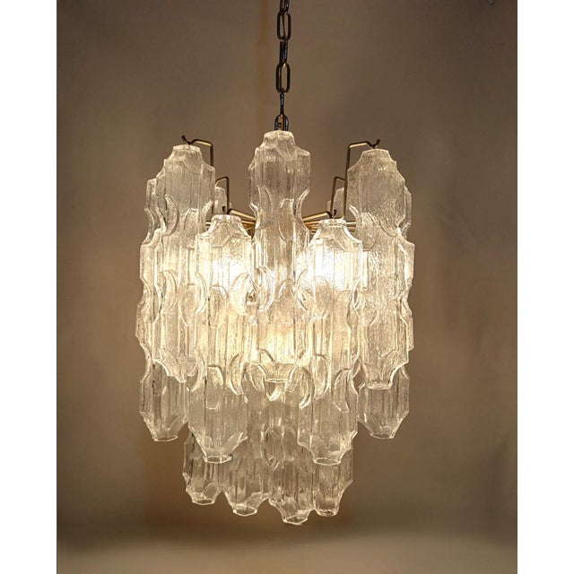 Murano Glass Chandelier from Venini, 1970s For Sale - Image 11 of 18