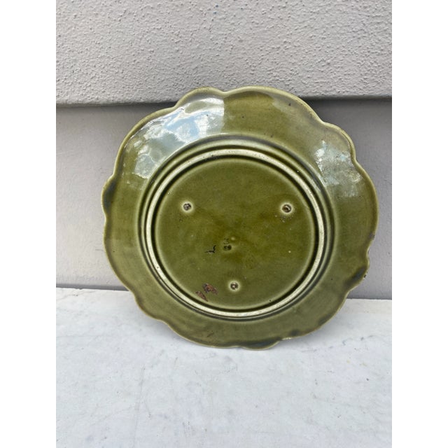 Late 19th Century French Majolica Joan of Arc Plate Onnaing, Circa 1890 For Sale - Image 5 of 5