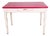 Vintage Kitchen Table with Red Formica Top and Shaped Legs For Sale