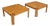 Vintage Enolinea Modular Triangular Tables in Light Wood, 1980s, Set of 4 For Sale