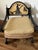 Vintage Hollywood Regency Lounge Chair – Gold & Black Designer Upholstery For Sale - Image 14 of 16
