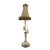 Castilian Crackle Porcelain Base Table Lamp For Sale