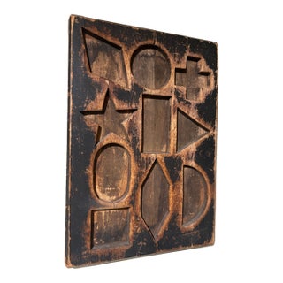 19th C Folk Art Child's Puzzle Board For Sale