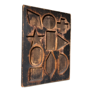 19th C Folk Art Child's Puzzle Board