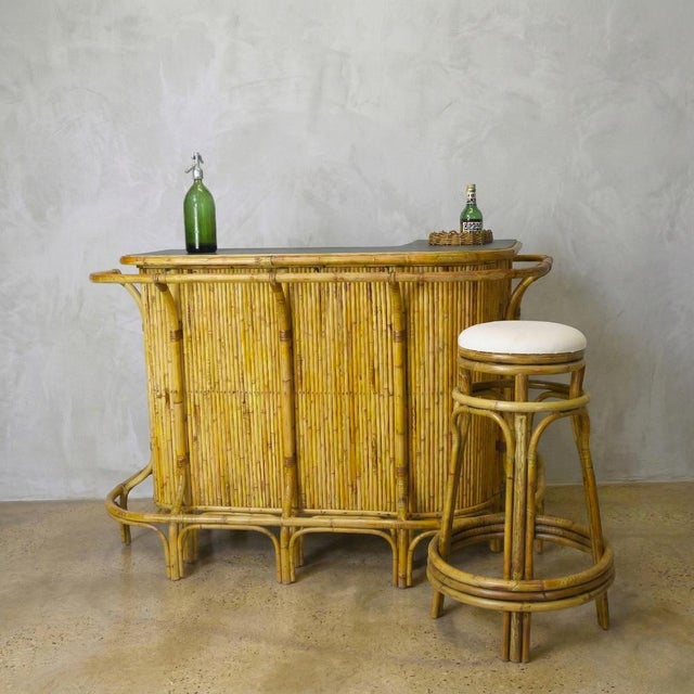 An iconic piece of furniture with an organic and material design, characterized by the predominant use of bamboo and...