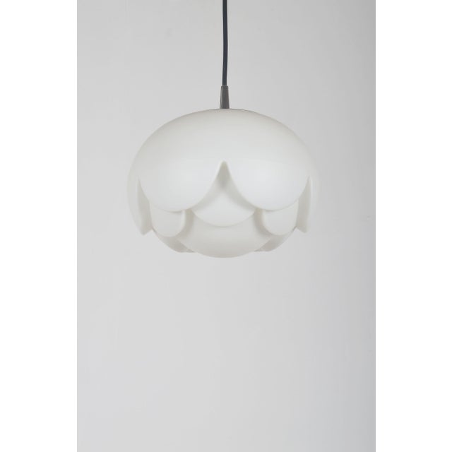 Artichoke Pendant Lamp in Opal Glass from Peill & Putzler, 1974 For Sale - Image 6 of 9