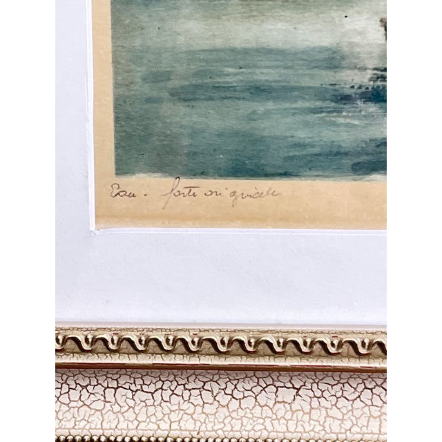 1950s Vintage French Eau Forte Originale Aquatint Etching. Signed For Sale - Image 5 of 7