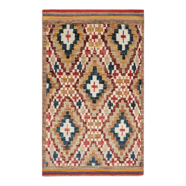 Rug & Kilim’s Moroccan Style Rug With Diamond Geometric Patterns For Sale