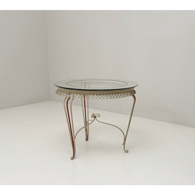 1950s Vintage Iron Coffee Table, 1950s For Sale - Image 5 of 5