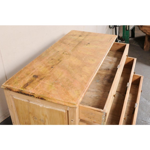 Italian Chest, Bleached with Faux Marble Top For Sale - Image 10 of 11