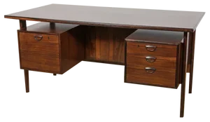 Mid-Century Freestanding Rosewood Desk by Kai Kristiansen for Feldballes Møbelfabrik, 1960s