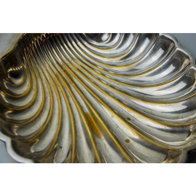 1970s Shell Vide Poche in Brass & Silver-Plating, Spain, 1970s For Sale - Image 5 of 9