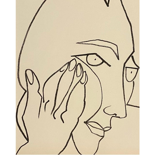 Rare vintage limited edition Stone Lithograph printed at Mourlot in Paris. this is from a signed and numbered portfolio...