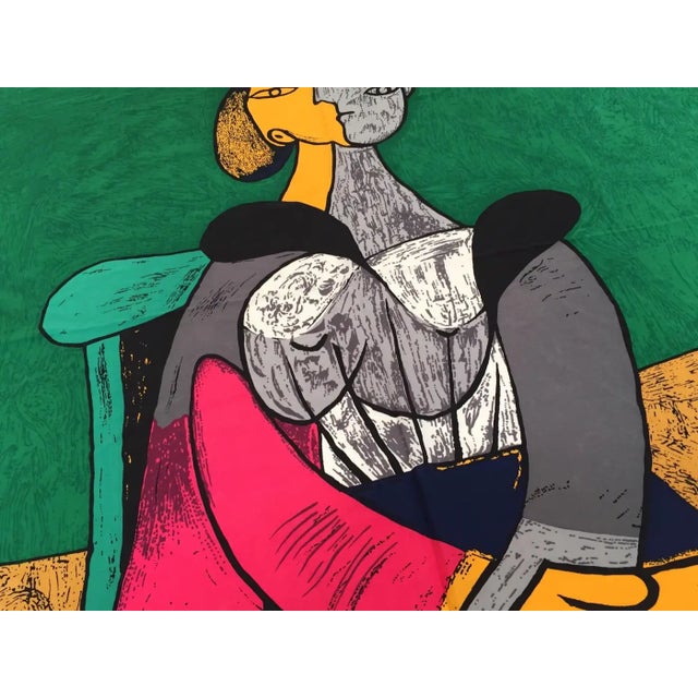 Abstract Expressionism Picasso Silk Scarf For Sale - Image 3 of 6