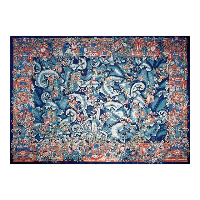 Verdure De Grammont Loom Woven Tapestry - 130 X 182 Cm (4'3" X 6'0") - Requires Rod Size 5 For Sale