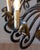Mid 20th-Century French Wrought Iron Chandelier with Horse-Head Details For Sale In Atlanta - Image 6 of 11