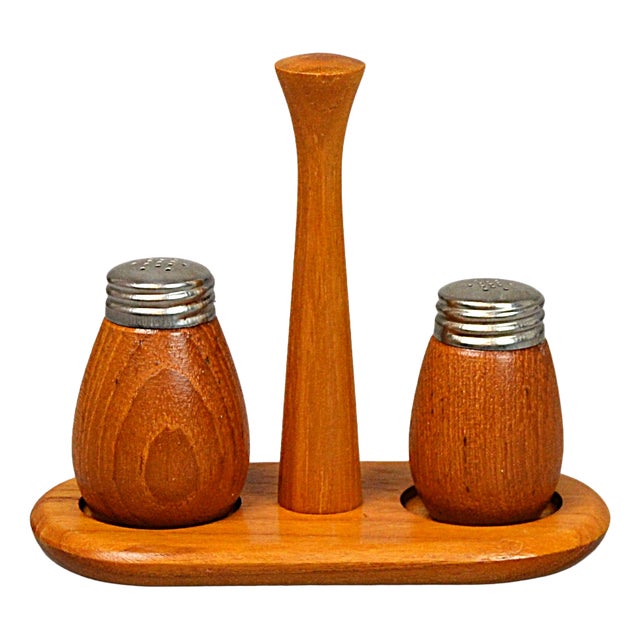Teak Spice Set from Karl Holmberg Ab, 1960s, Set of 3 For Sale