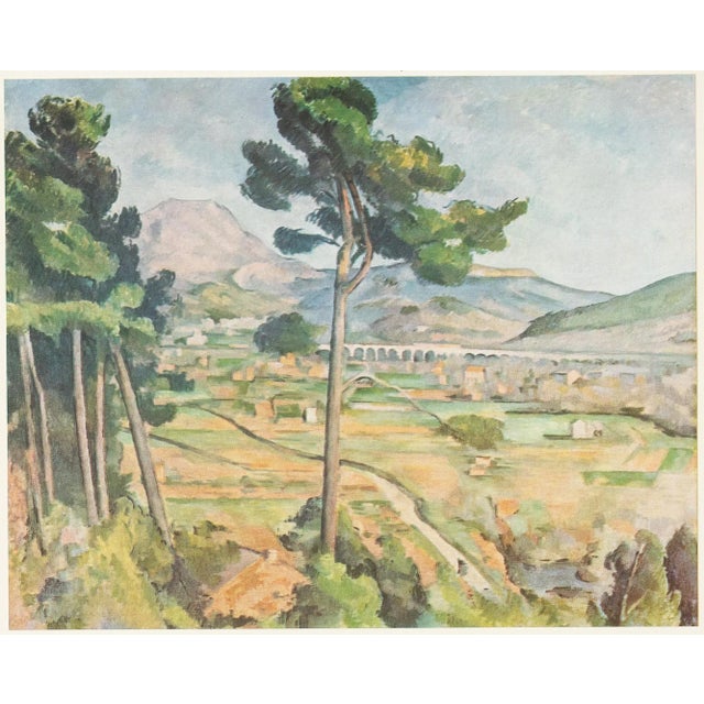 1956 After Paul Cezanne "Mont Sainte-Victoire", Full-Color Print For Sale In Dallas - Image 6 of 7