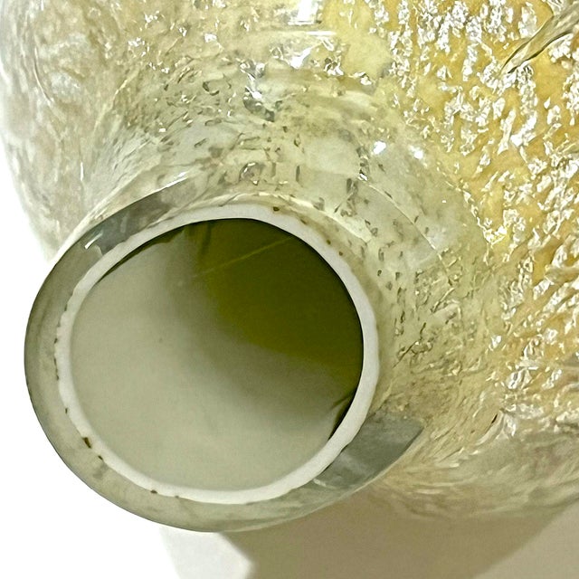 1960's Murano Attributed Gold Bullicante Blown Glass Dolphin For Sale - Image 9 of 9