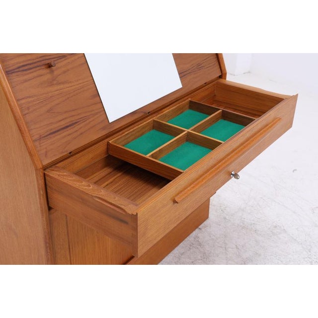 Mid-Century Danish Secretary in Teak by Bernhard Petersen For Sale - Image 11 of 18
