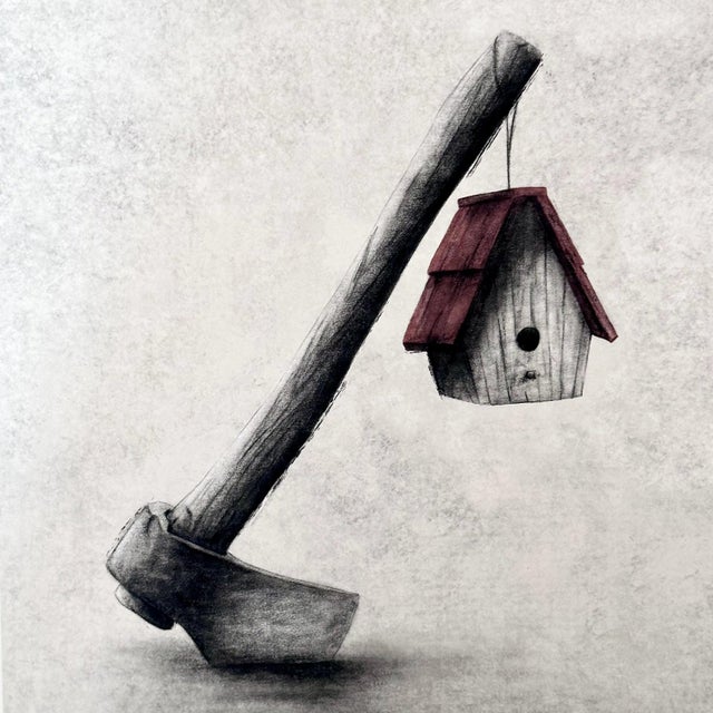 Andrew Scott, Home 2024 Giclée on 310 gsm Etching Rag Paper - Hand torn edges Edition of unknown size, Embossed stamp 41.5...