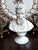 Vintage White alabaster Bust Figure Michelangelo signed by A. Giannelli 6.5" Tall. Italy