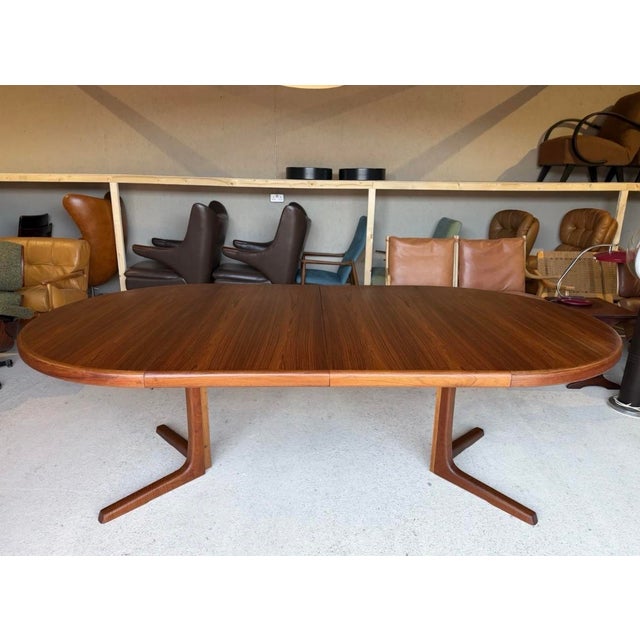 Double Extending Round Dining Table by Svend Aage Madsen, 1960s For Sale - Image 10 of 14