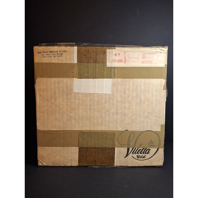 Chaim Gross Plates Set of 3 Matching Limited Edition #915 Boxed Viletta Judaic Heritage Society Rosh Hashanah For Sale - Image 11 of 18