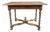 French 19th Century Walnut Side Table With X-Stretcher, Turned Legs & a Drawer For Sale