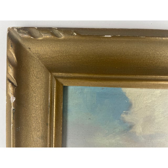 Early 20th Century George Bickerstaff, California Desert With Sagebrush and Mountains, Oil on Board For Sale - Image 4 of 9