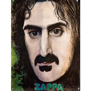 Frank Zappa Poster by Waldemar Świerzy, 1988 For Sale