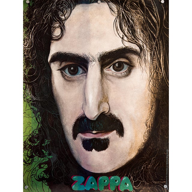 Frank Zappa Poster by Waldemar Świerzy, 1988 For Sale