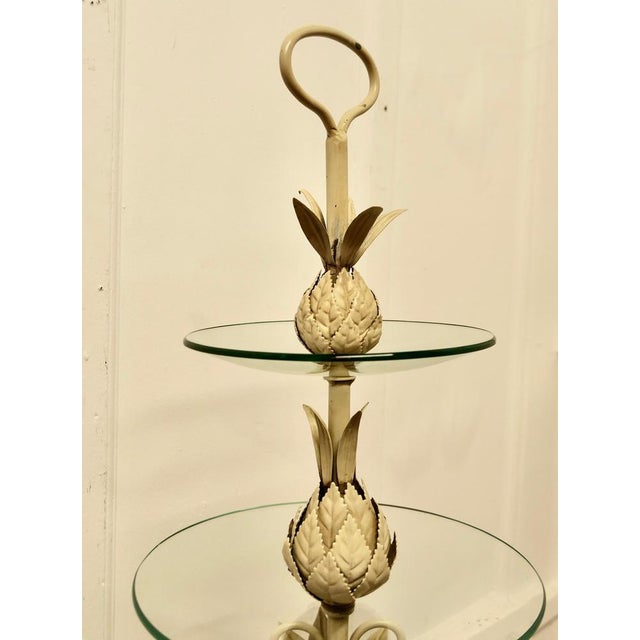 French Toleware Gueridon Cake Stand or Dumb Waiter, 1960s For Sale - Image 7 of 8