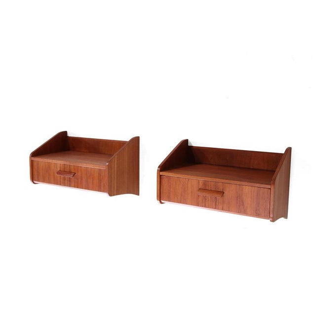 Vintage Teak Bedside Tables from Uldum Mobelfabrik, 1960s, Set of 2 For Sale - Image 6 of 6