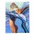 Vintage Ron Seitler Figurative Oil Crayon Drawing For Sale