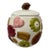 Mid 20th Century "Cookies All Over" Ceramic Cookie Jar With Walnut Finial Lid For Sale