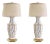 1970s Palm Beach Regency “Icing” Bamboo Table Lamps - a Pair For Sale