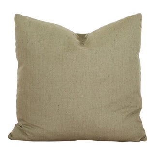 Sage Green Linen Pillow For Sale