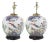 Pair of Chinese Famille Verte Porcelain Peacock Ginger Jar Table Lamps For Sale