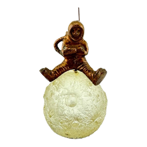 1960s Marvin Wernick Co. First Men on the Moon Paperweight