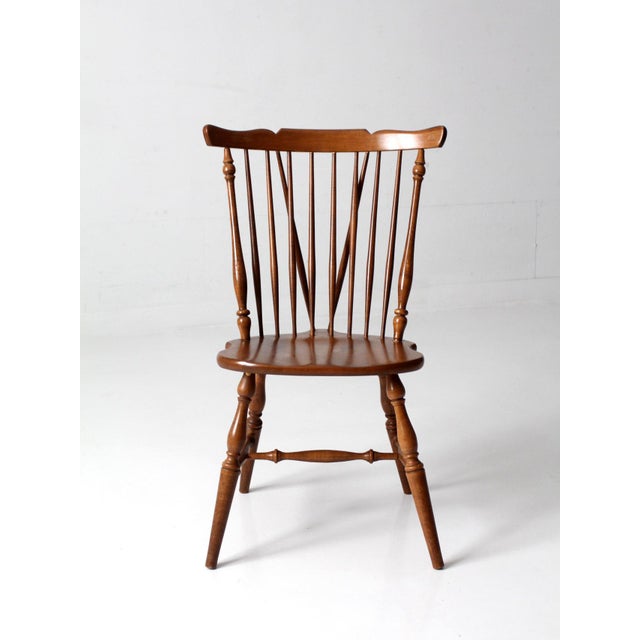 Mid-Century Brace Back Windsor Chair For Sale - Image 9 of 12