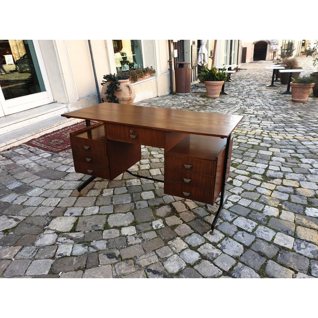 Swedish Teak Desk, 1950s For Sale - Image 13 of 18