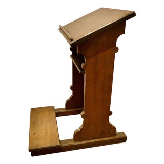 Arts and Crafts Oak Reception Desk Greeting Station, 1900s For Sale