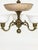 Copper Swedish Grace Three-Arm Chandelier in Brass by Harald Notini Böhlmarks, 1930 For Sale - Image 8 of 9