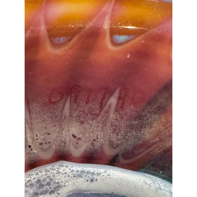 Pink Lundberg Studios Amethyst Murano Magnum Vase For Sale - Image 8 of 8