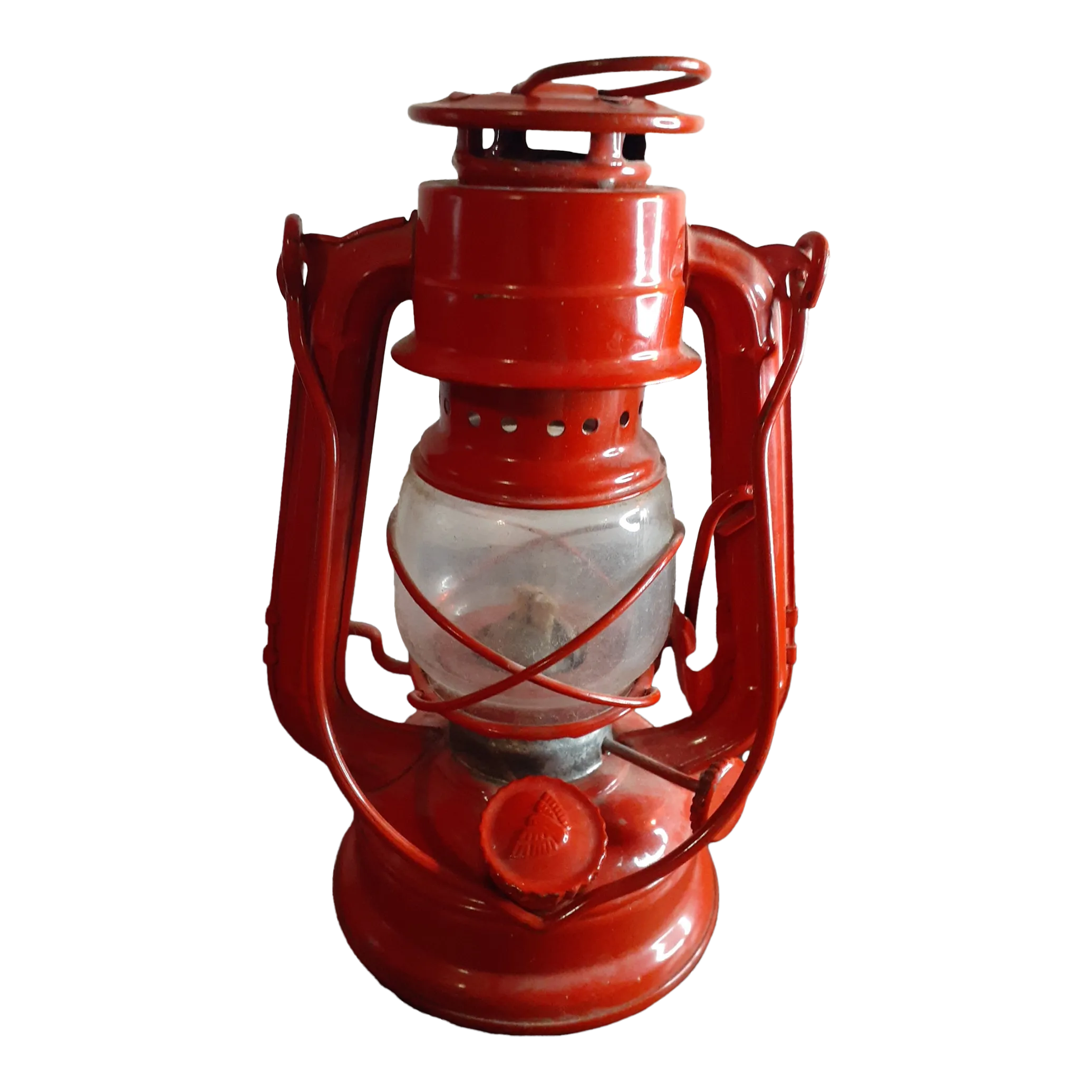 1950s Winged Wheel No 350 Red Oil Lantern | Chairish
