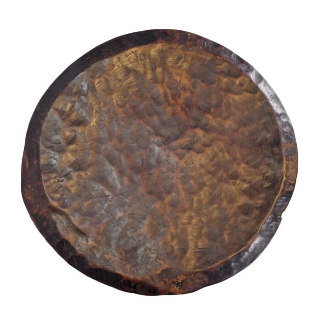 African Vintage Large Baga Round Stool For Sale - Image 3 of 4